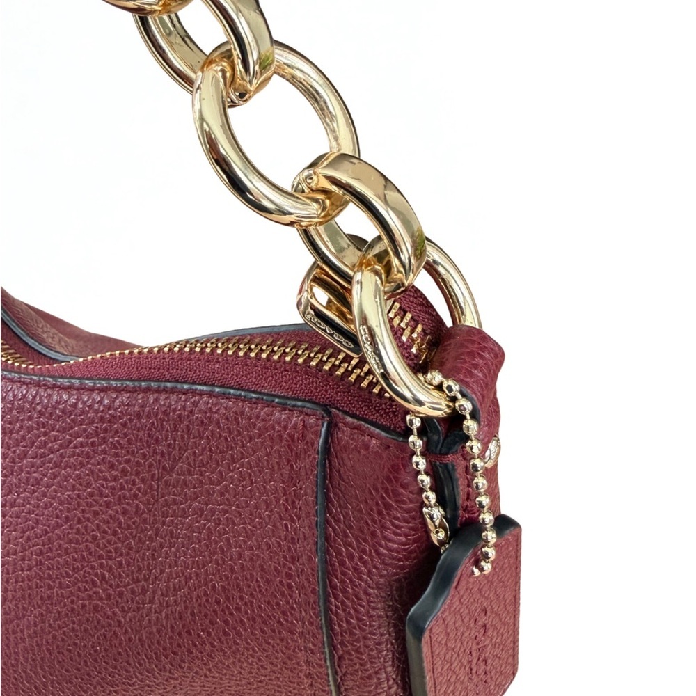 Coach Chelsea Hobo 32 in Cherry Pebble Leather – Pre-❤️ in EUC - Picture 7 of 12